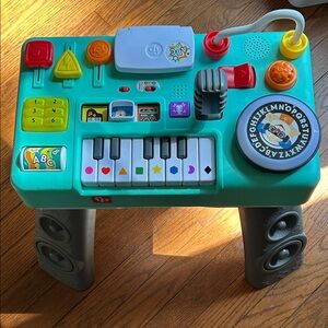 Fisher-Price Interactive Disco Piano Learning Table - Blue, Yellow, Red